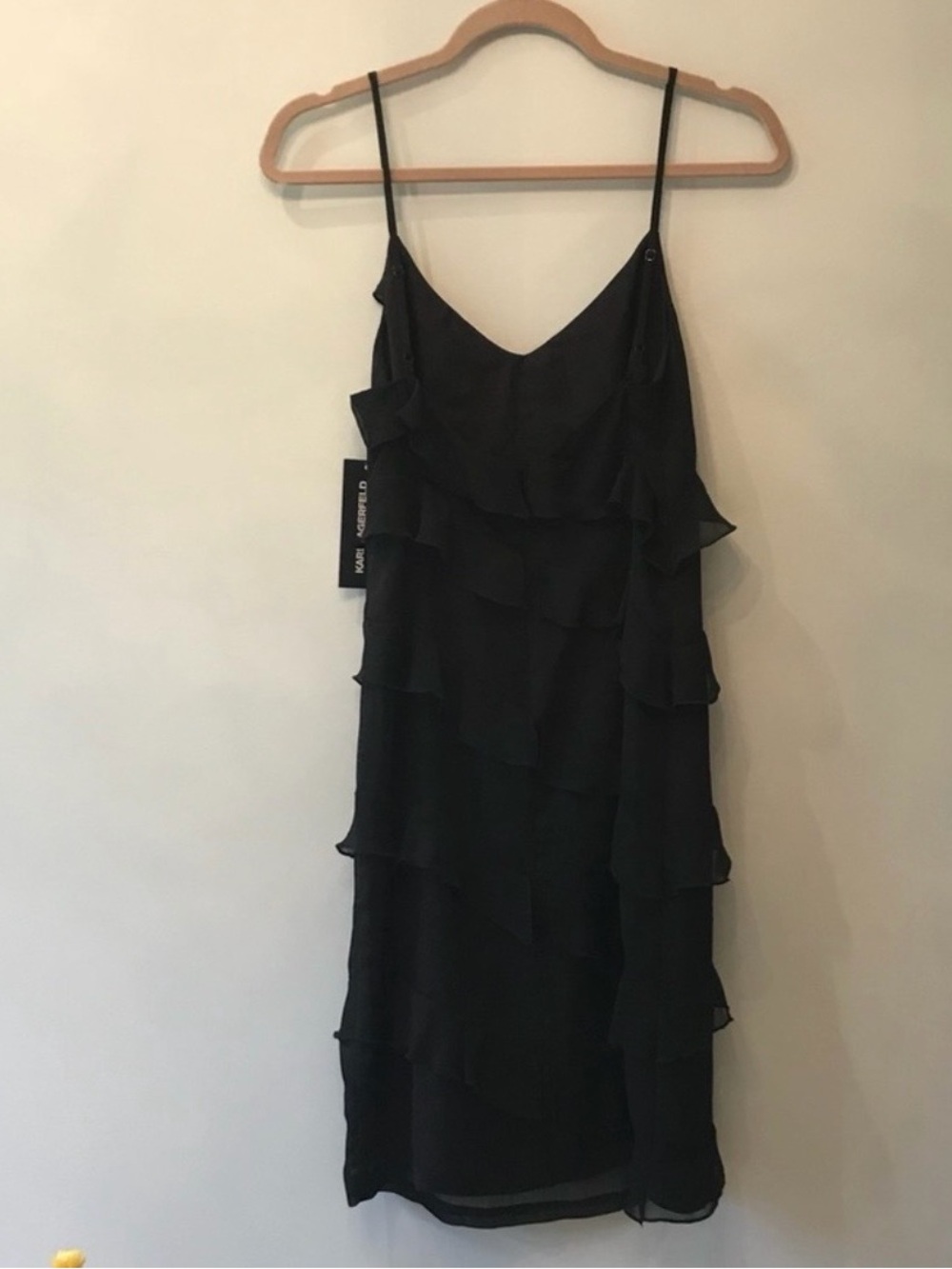 Karl Lagerfeld Ruffle Slip Dress